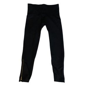 Spanx high waisted seamless leggings ankle zip 1X